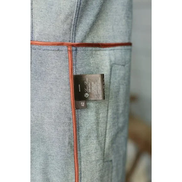 $4,100 Loro Piana Cedric Stretch Cotton/Elastane Denim Coat Size 42 NWT